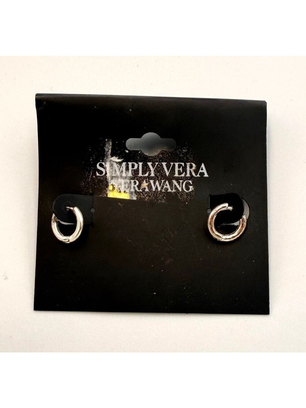 Simply Vera Vera Wang Silver-Tone Textured Hoop Earrings 1917